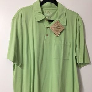 Paradise Collection Green Polo Shirt Size L NEW